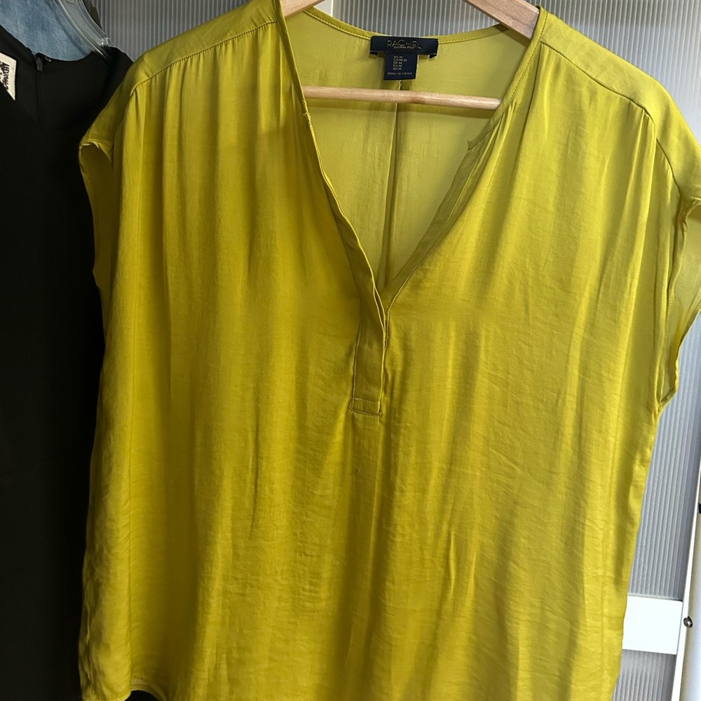 RACHEL Rachel Roy Lime Green Blouse
